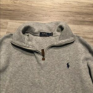 Polo Ralph Lauren Quarter Zip Sweater Grey Large